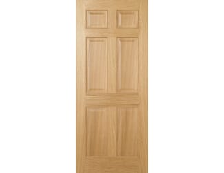 Regency Oak 6 Panel - Prefinished Fire Door
