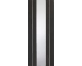 Forli Dark Grey - Clear Prefinished Internal Doors