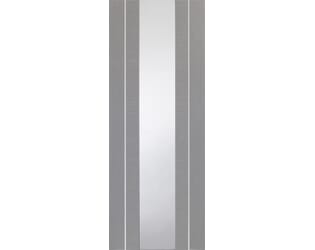 Forli Light Grey - Clear Prefinished Internal Doors