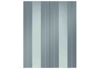 1168x1981x40mm (46") Forli Light Grey Pair - Clear Glass Prefinished Door