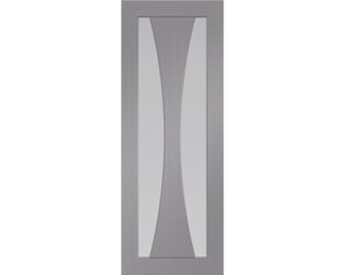 Verona Light Grey - Clear Glass Prefinished Internal Doors
