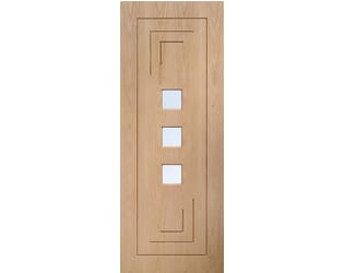 Altino Oak - Prefinished Clear Glass Internal Doors