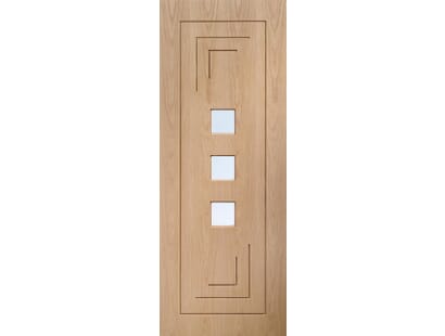 Altino Oak - Prefinished Clear Glass Internal Doors Image