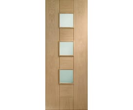 Messina Oak - Prefinished Clear Glass Internal Doors