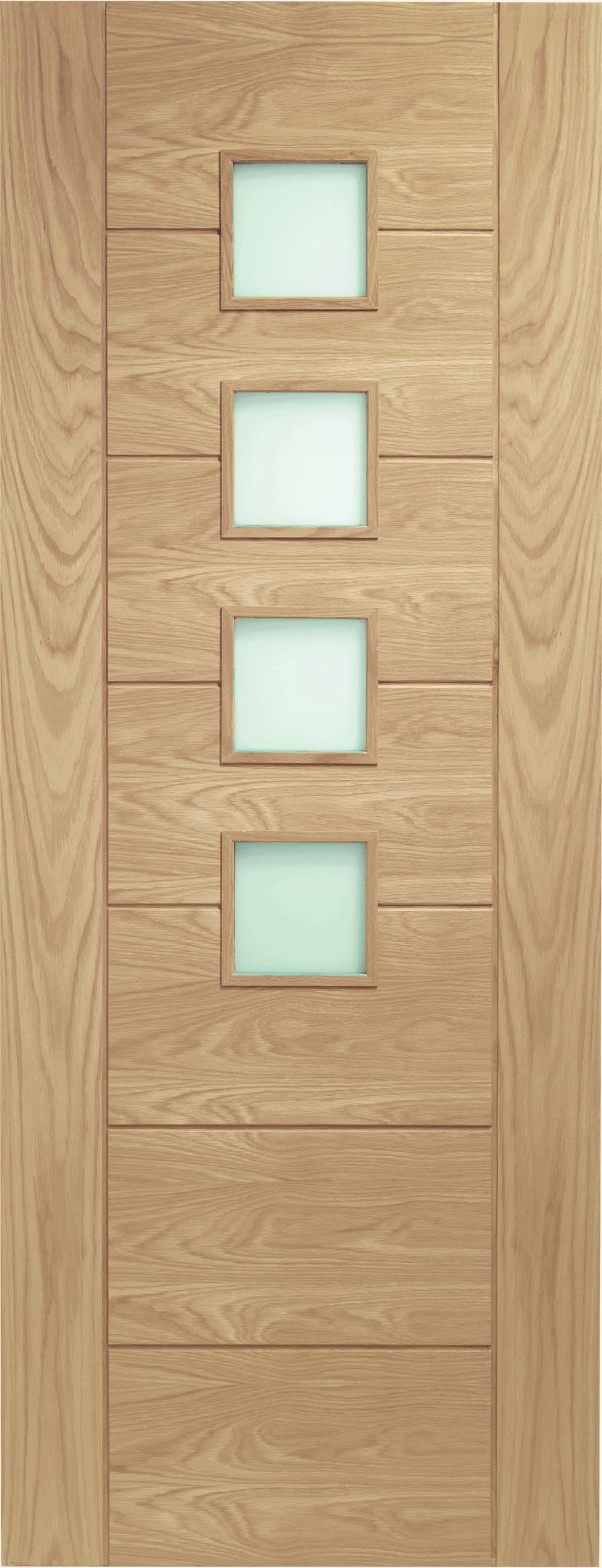 Palermo Oak - Prefinished Obscure Glass Internal Doors