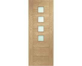 Palermo Oak Original - Prefinished Obscure Glass Internal Doors