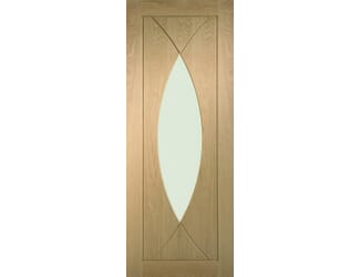 Pesaro Oak - Prefinished Clear Glass Internal Doors
