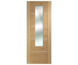 Portici Oak - Prefinished Clear Glass Internal Doors