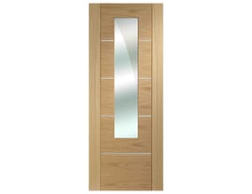 Portici Oak - Prefinished Clear Glass Internal Doors