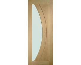 Salerno Oak - Prefinished Clear Glass Internal Doors