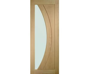 Salerno Oak - Prefinished Clear Glass Internal Doors