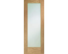 Pattern 10 Oak - Prefinished Obscure Glass Internal Doors