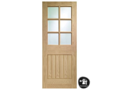 Suffolk Oak - Prefinished Clear Glass Internal Doors Image
