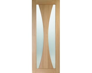 Verona Oak - Prefinished Clear Glass Internal Doors