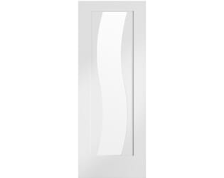 Florence White - Clear Glass Prefinished Internal Doors