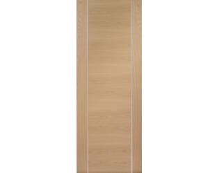 Forli Oak - Prefinished Fire Door (Alum Inlay)