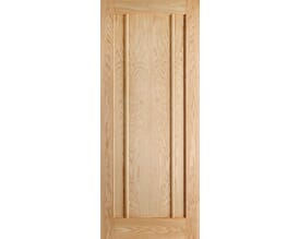 Lincoln Oak 3 Panel - Prefinished Fire Door by LPD