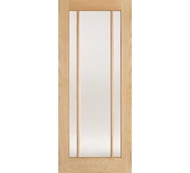 Lincoln Oak 3 Light - Clear Glass Prefinished Internal Doors by LPD