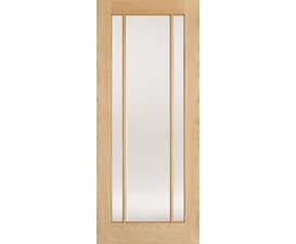Lincoln Oak 3 Light - Clear Glass Prefinished Internal Doors