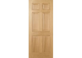 813x2032x35mm (32") Regency Oak 6 Panel - Prefinished Door