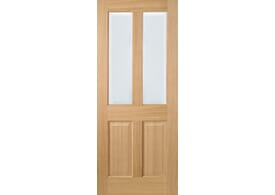 626 x 2040x40mm Prefinished Oak Richmond Glazed Door