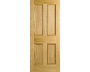 4 Panel Oak Flat Panel Internal Doors