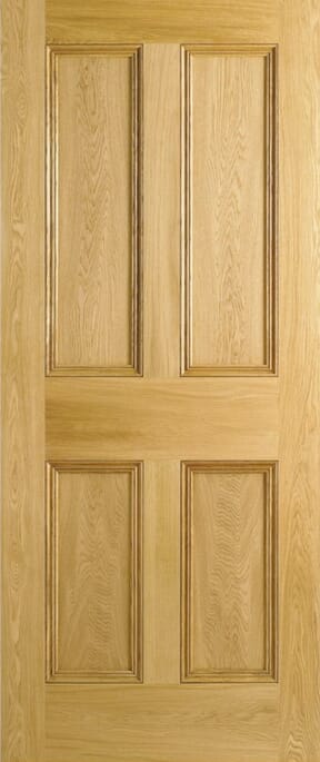 Nostalgia Oak 4 Panel FD30 Fire Door Set