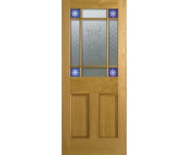 Downham Oak - Decorative Glass Internal Doors
