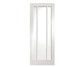 Worcester 3 Light Clear Glazed White Internal Doors