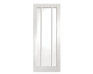 Worcester 3 Light Clear Glazed  White Internal Doors