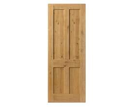 Rustic Oak 4 Panel - Prefinished Internal Doors