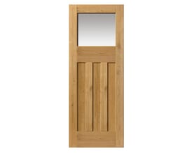 Rustic Oak DX Glazed - Prefinished Internal Doors