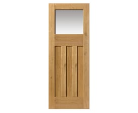 Rustic Oak DX Glazed - Prefinished Internal Doors
