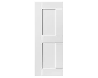 White Primed Eccentro Fire Door