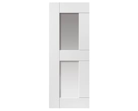 White Eccentro Glazed Internal Doors