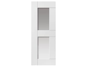 White Eccentro Glazed Internal Doors