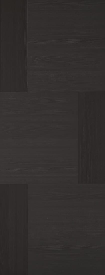 Black - Seis Style Prefinished Fire Door