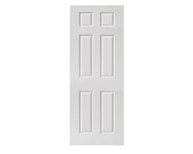 White Smooth Colonist Fire Door