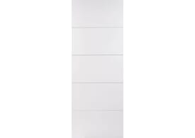 610x1981x35mm (24") White Horizontal Four Line Door