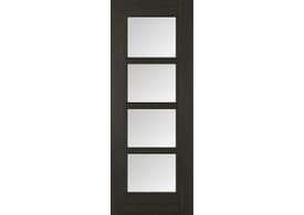 838x1981x35mm (33") Vancouver Smoked Oak Glazed Door