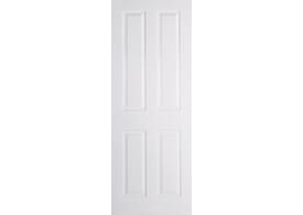 626 x 2040x40mm Textured White 4 Panel Door