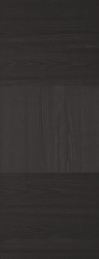 Black - Tres Style Prefinished Fire Door