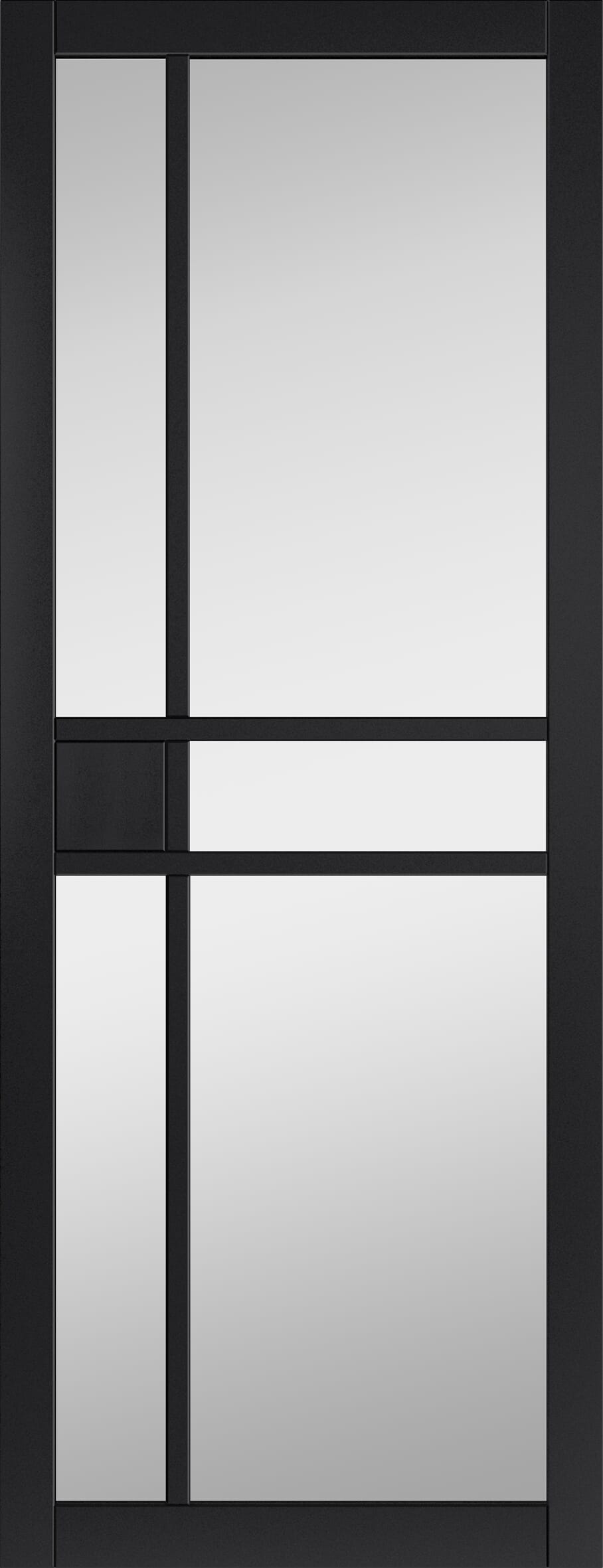 City Black Clear Glazed Internal Doors