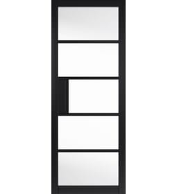 Metro Black Clear Glazed Internal Doors