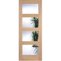 Oak Shaker 4 Light Clear Prefinished Image