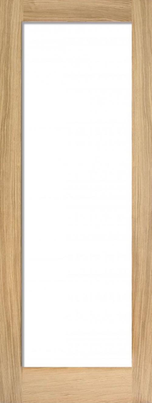 1981 x 419 x 35mm (16.5") Oak Shaker 1 Light - Clear Internal Doors