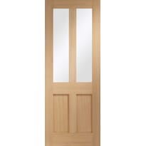 Victorian Oak Shaker Clear Glazed Door Image
