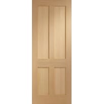 Victorian Oak Shaker 4 Panel Door Image
