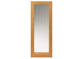 2040mm x 626mm x 40mm  Oak Thames Glazed - Prefinished Door