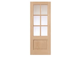 1981mm x 762mm x 35mm (30") Oak Dove Glazed - Prefinished Door
